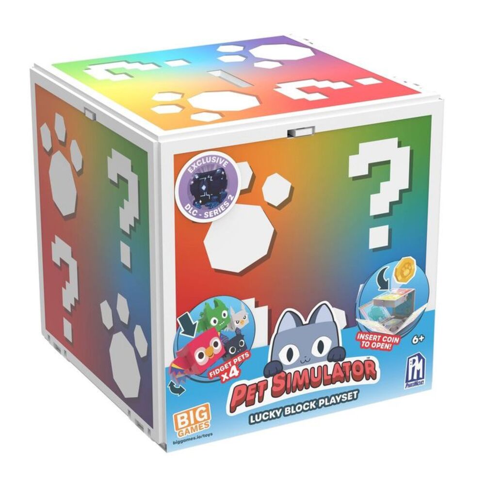 Pet Simulator X -  Lucky Block Playset 6 Pieces 4  Pe Red